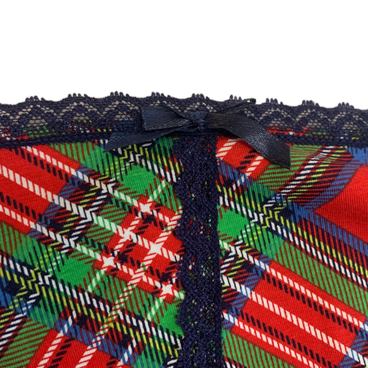 Splendies 1 Pair of Boyshort Panties in Carol Plaid Cotton/Spandex Size 4x NWT