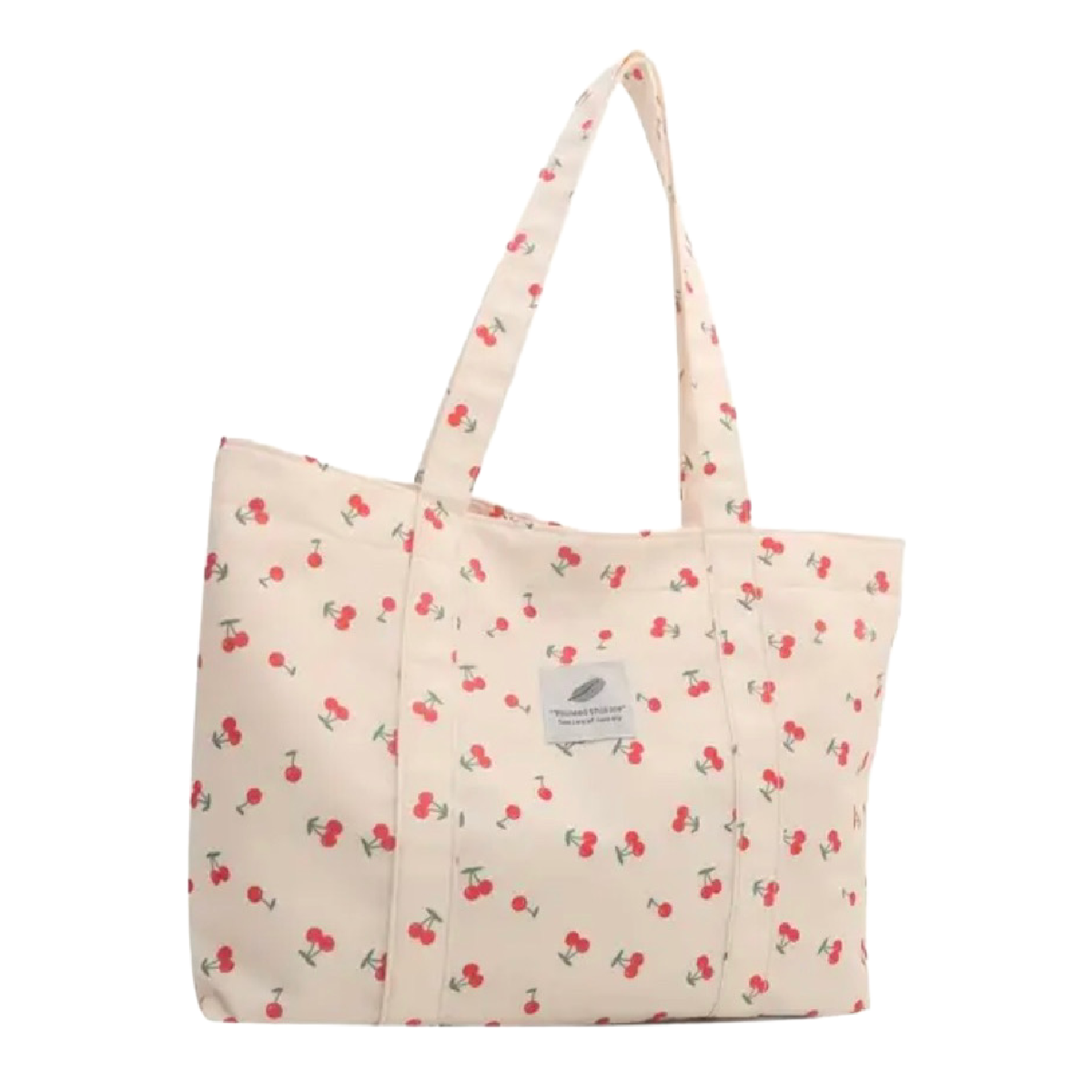 Cherry Tote Bag Magnetic Buckle Lightweight Foldable New