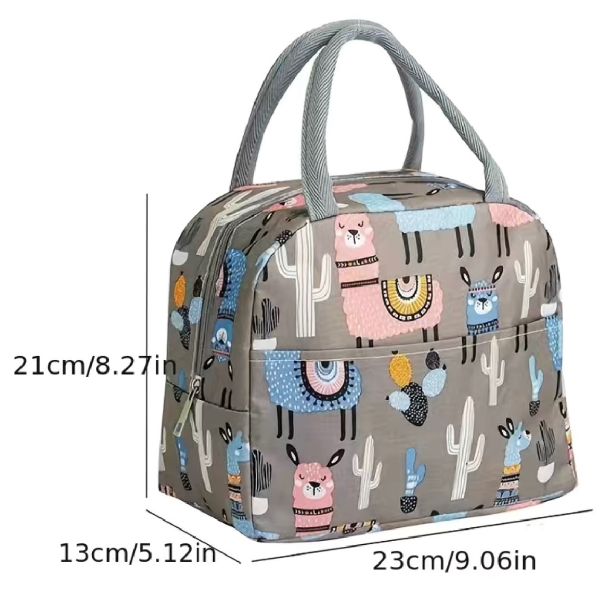 Cartoon Insulated Lunch Bag For School, Work, Travel, Picnic Pocket Nylon NEW