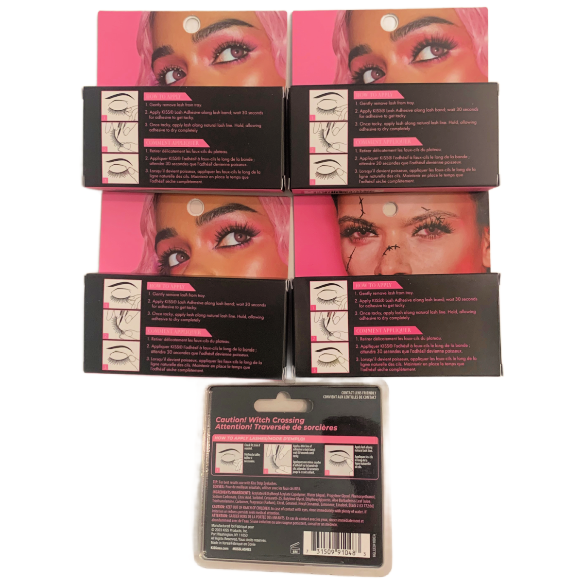 KISS Zombie Spooky Fairy Halloween False Eyelashes Ltd. Ed. HLASH 58, 61, 62, 78