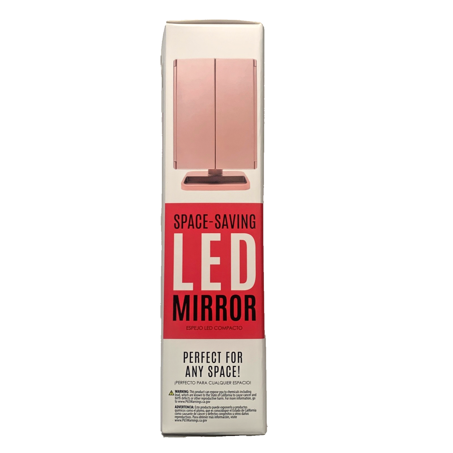 Onyx LED Makeup Mirror Rotating 1x 2x 3x Manification Rose Gold USB Battery New