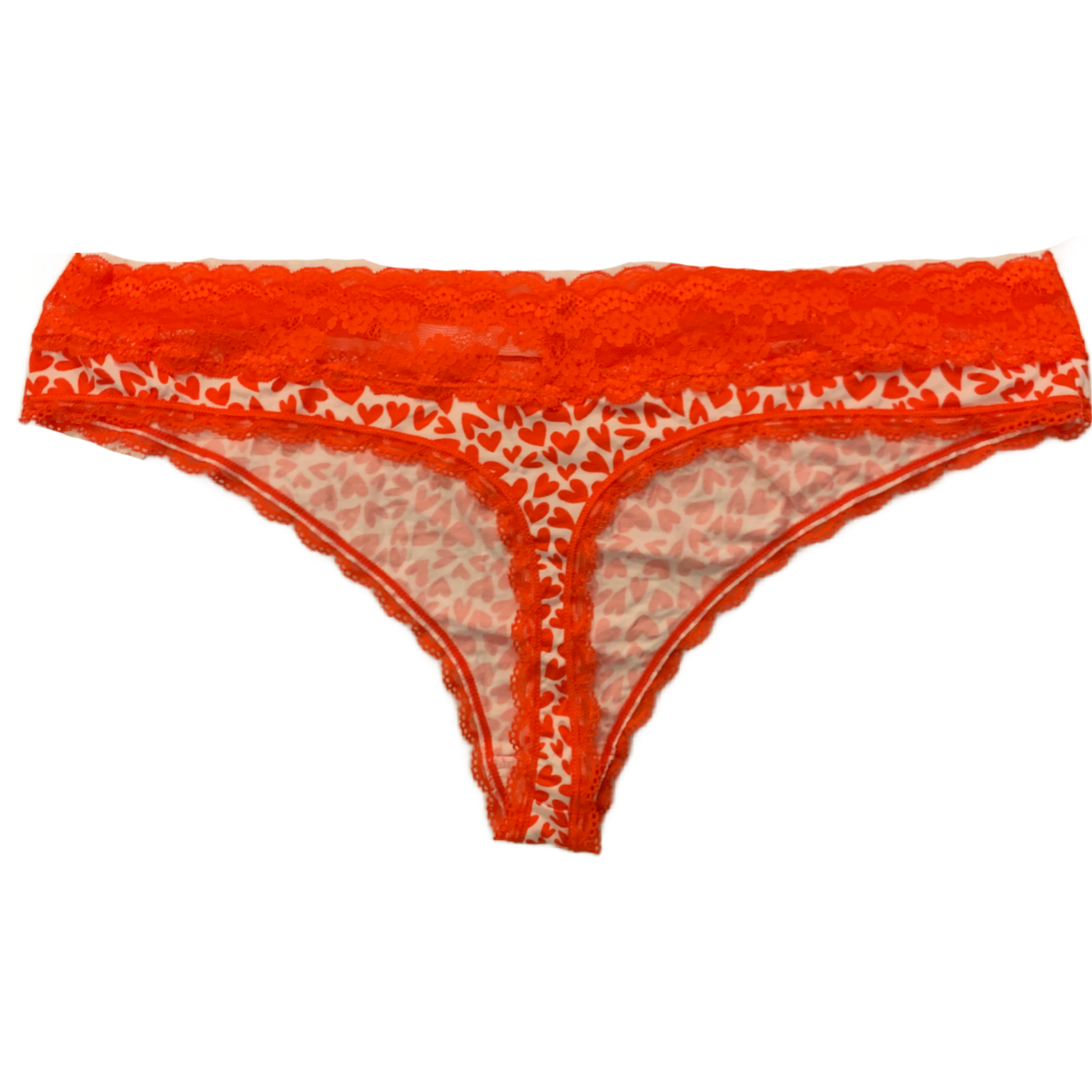 Splendies Valentine Hearts Thong Panties Size 4x Silky Rayon New Pair Underwear