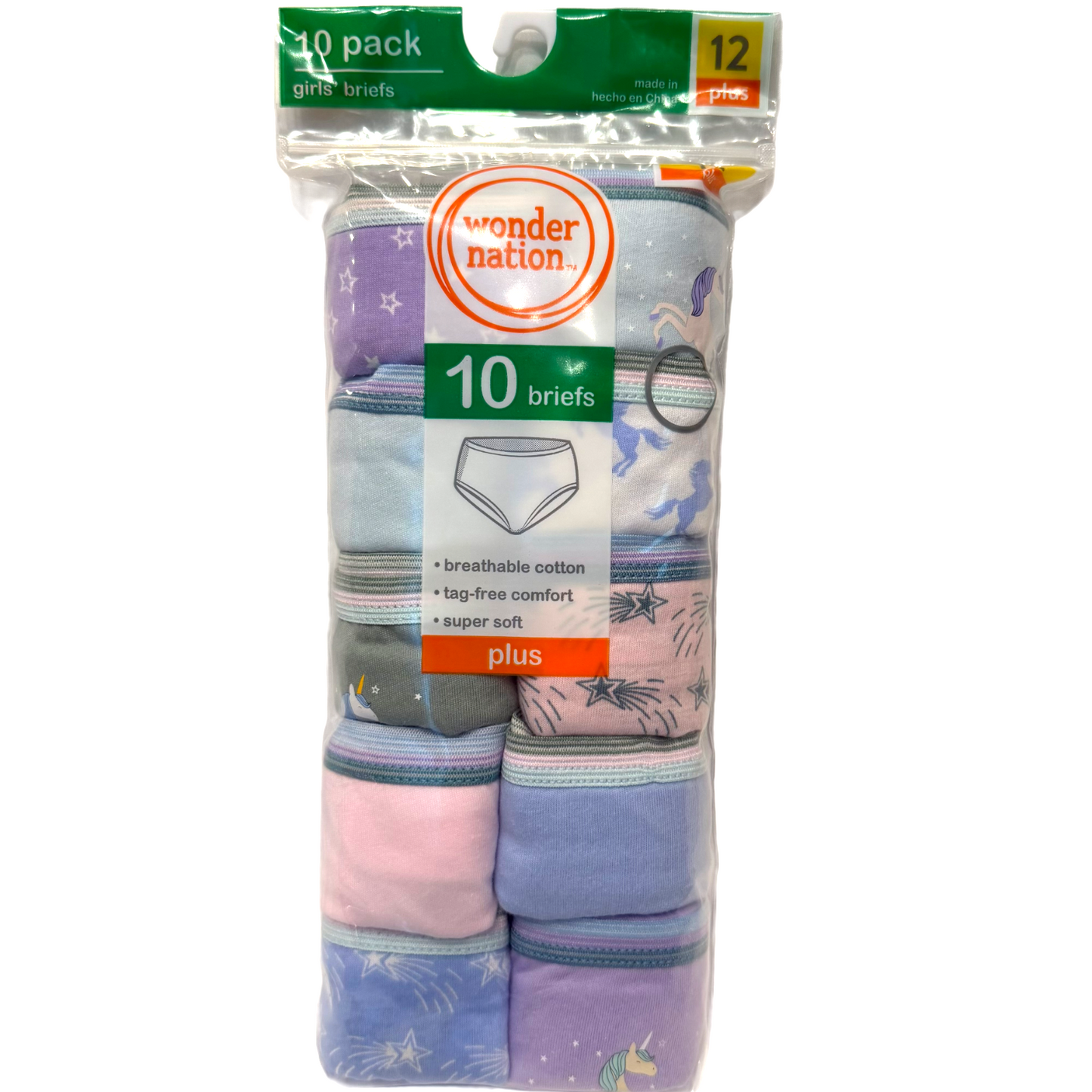 Girls Brief Panties Pack of 10 Pairs of Underwear NEW
