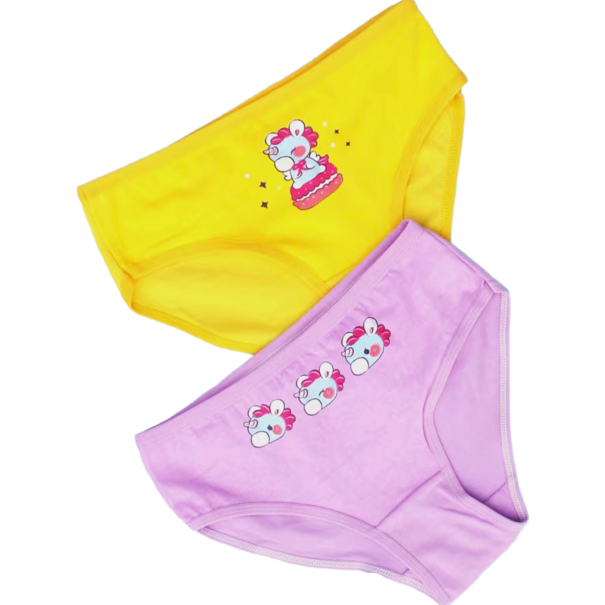 Lot of 4 Pairs of Cotton Brief Panties Stretchy Underwear Girls Unisex Boys NEW