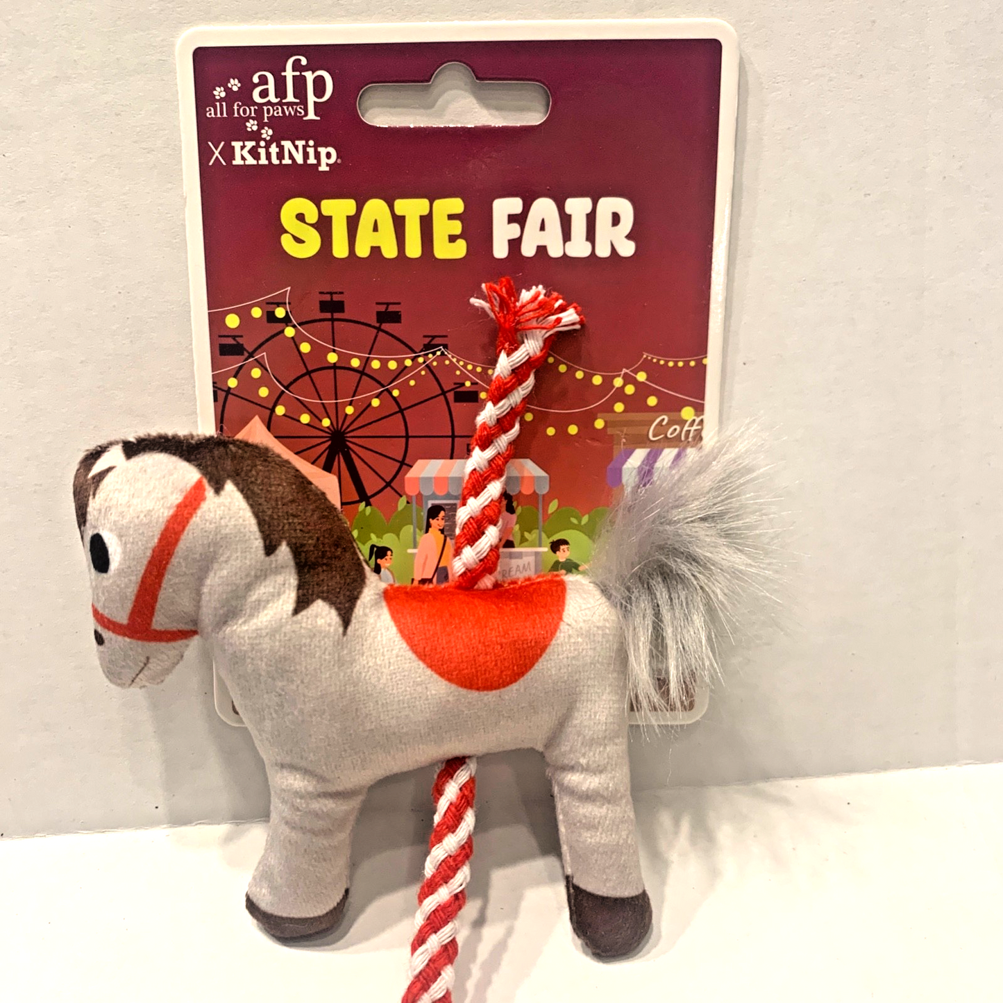 KitNip Kitty Cat STATE FAIR Interactive Wand Catnip Plush New Lot of 4 Cat Toys