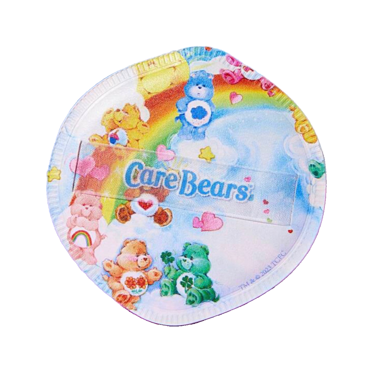 Care Bears Makeup Powder Puff Blender 3pc Set Soft Cartoon Sealed Lot