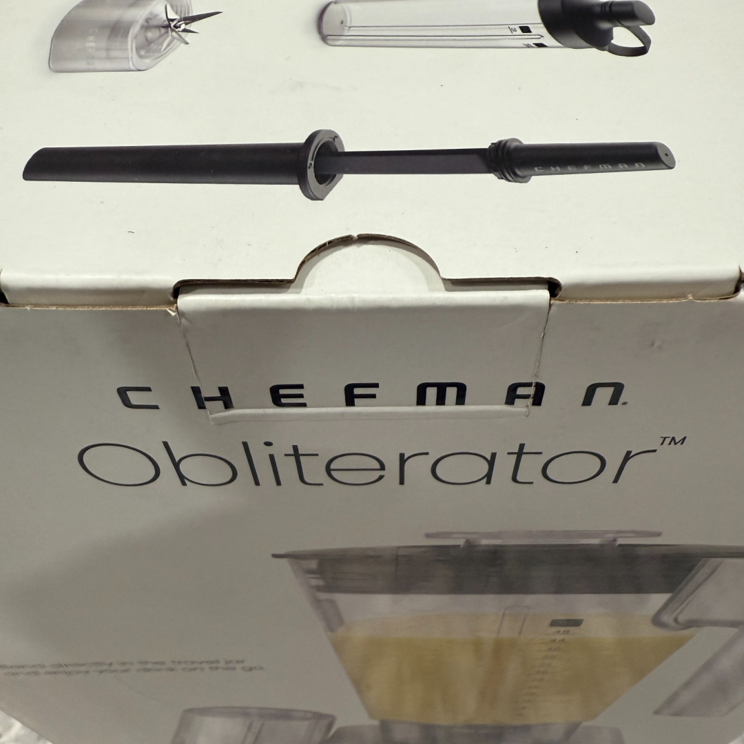 Chefman Obliterator 48 oz Blender w/ Travel Jar Smoothie Maker Ice Crusher Auto