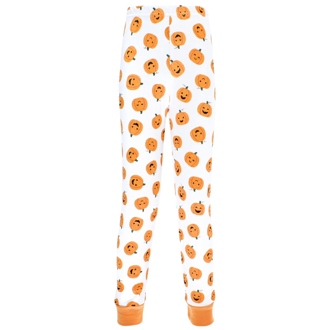 Halloween Toddler 2pc PJs 4T Pumpkin Jack-O-Lantern Long Sleeve Top Pants NWT