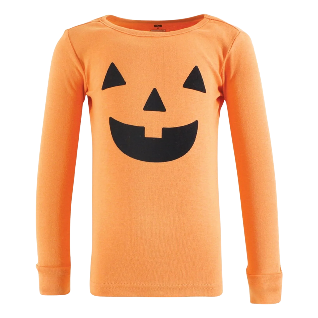 Halloween Toddler 2pc PJs 4T Pumpkin Jack-O-Lantern Long Sleeve Top Pants NWT