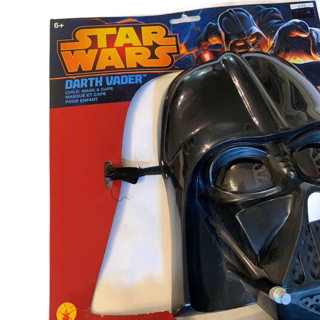 Star Wars DARTH VADER Halloween Child Costume Mask & Cape Set New