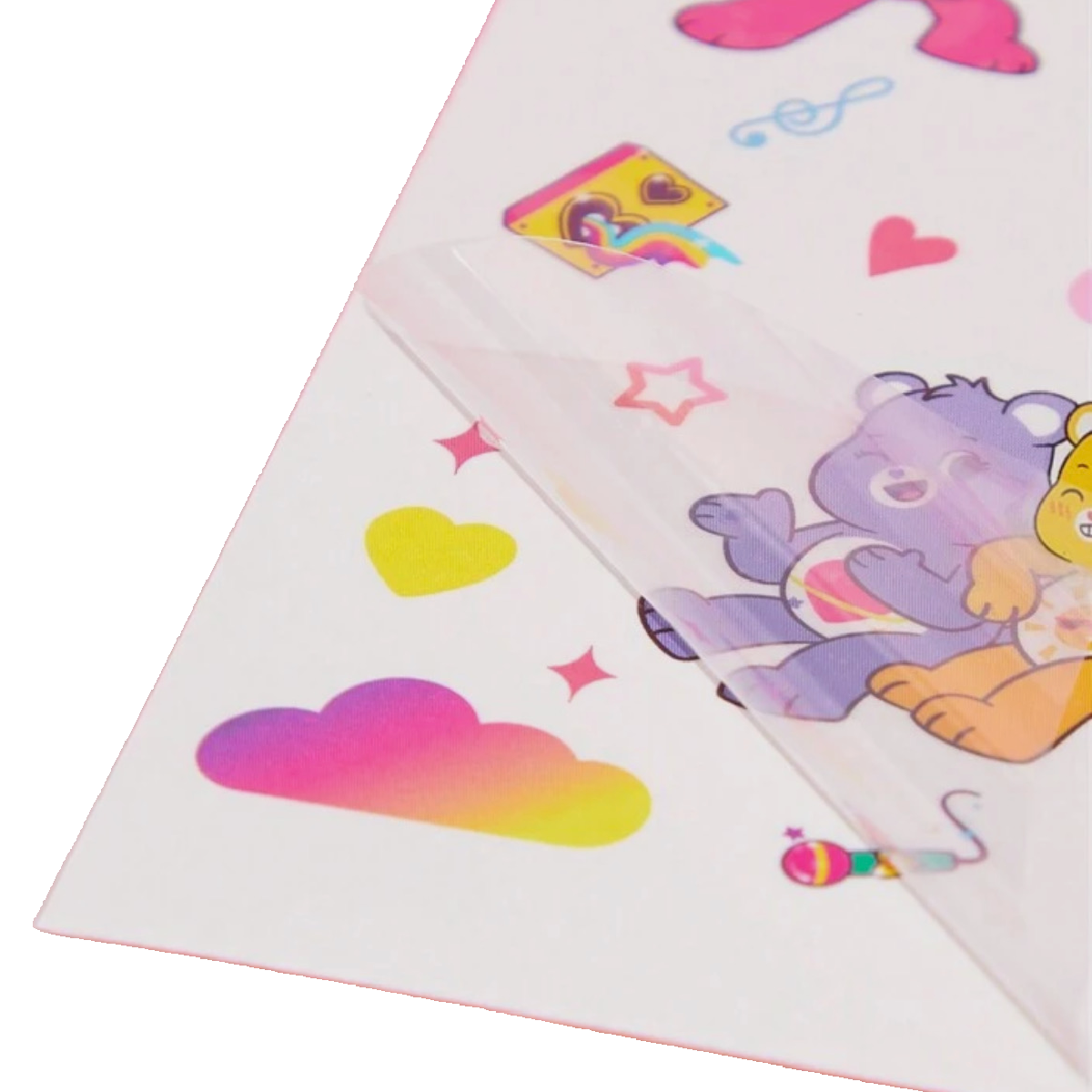 Care Bears Cartoon Fake Press On Nails & Body Temporary Tattoo Stickers New Lot