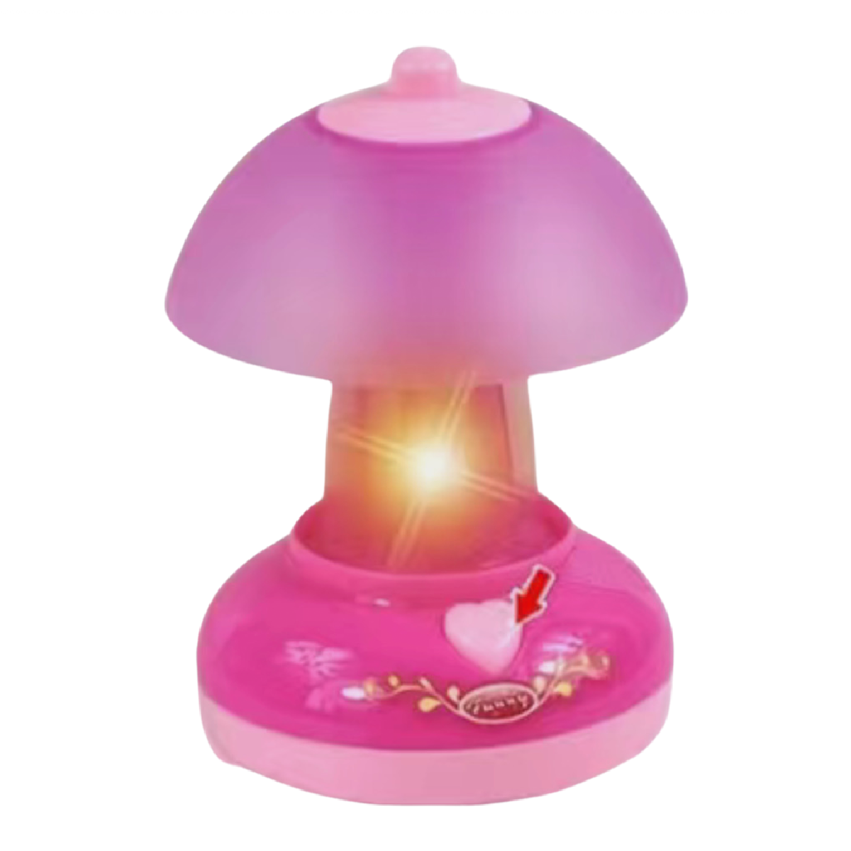 Pretend Play House Small Toy Desk Lamp Pink AA Battery Operated NIB