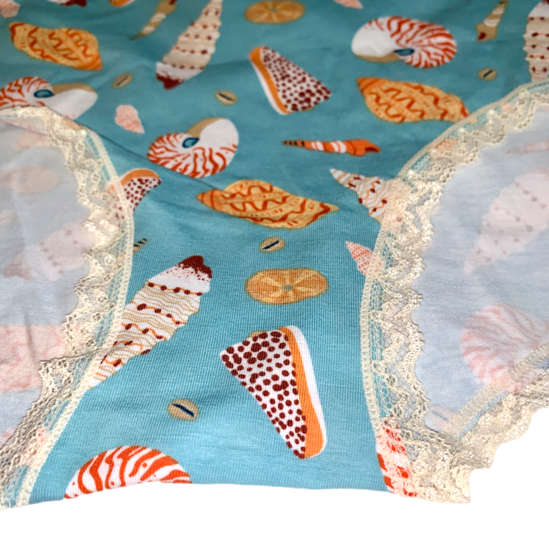 Splendies Bikini Panties Size 3x Beach Seashells Lot of 3 New Pairs of Underwear