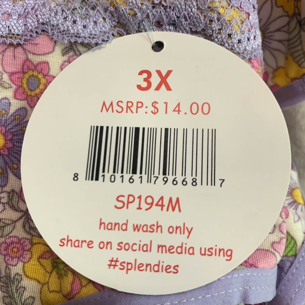 Splendies Floral AMELIA BLOOM BIKINI Panties Size 3X Lace Lingerie New Lot of 2