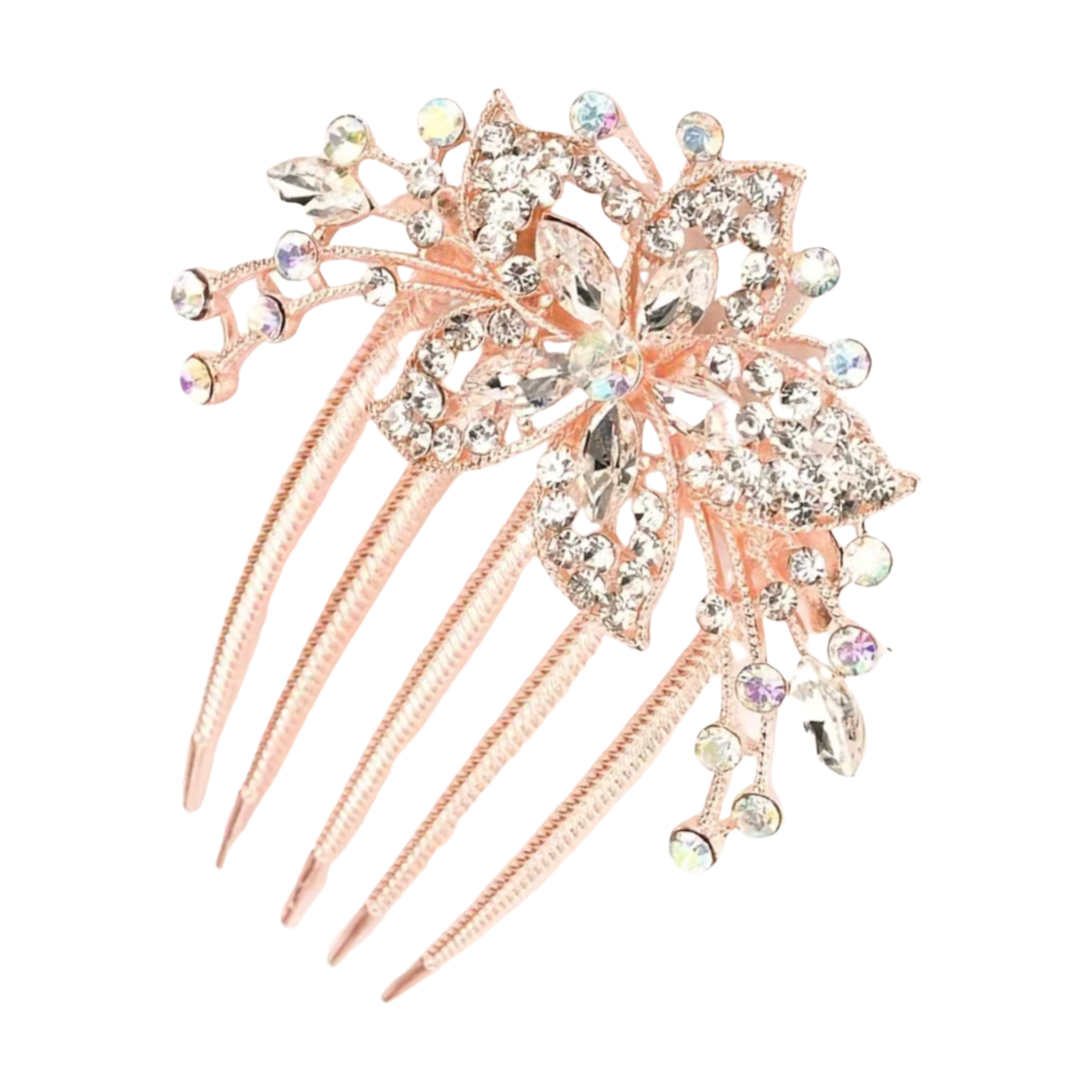 Rhinestone Star Flower Hair Large Comb Barrette Pin Luxury Hair Accessory NEW