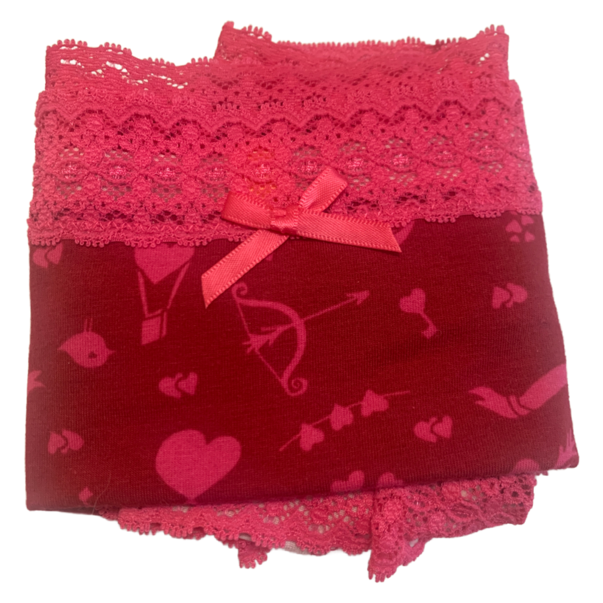 Splendies Love Valentine Cupid Arrow Cheeky Panties 4x Cotton Lot of 3 New Pairs