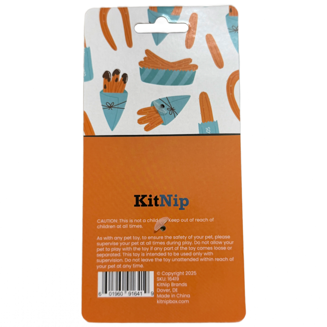 KitNip Kitty Cat STREET FOOD Interactive Wand Catnip Plush New Lot of 4 Cat Toys