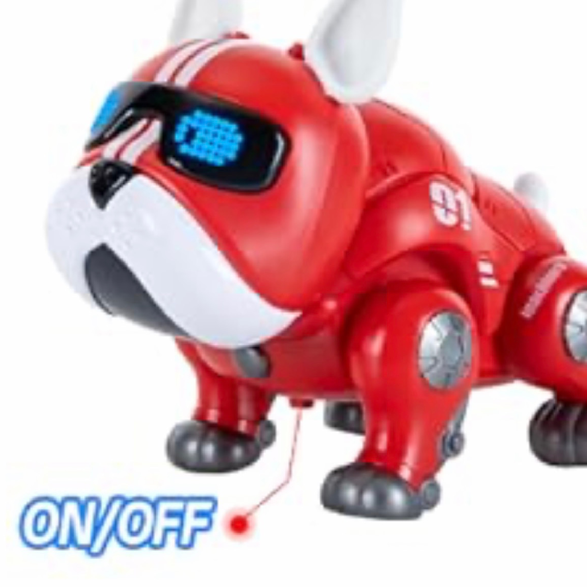 Noetoy Robot Red Dog LED Electronic Sound Music Walks Interactive Baby Toy NEW