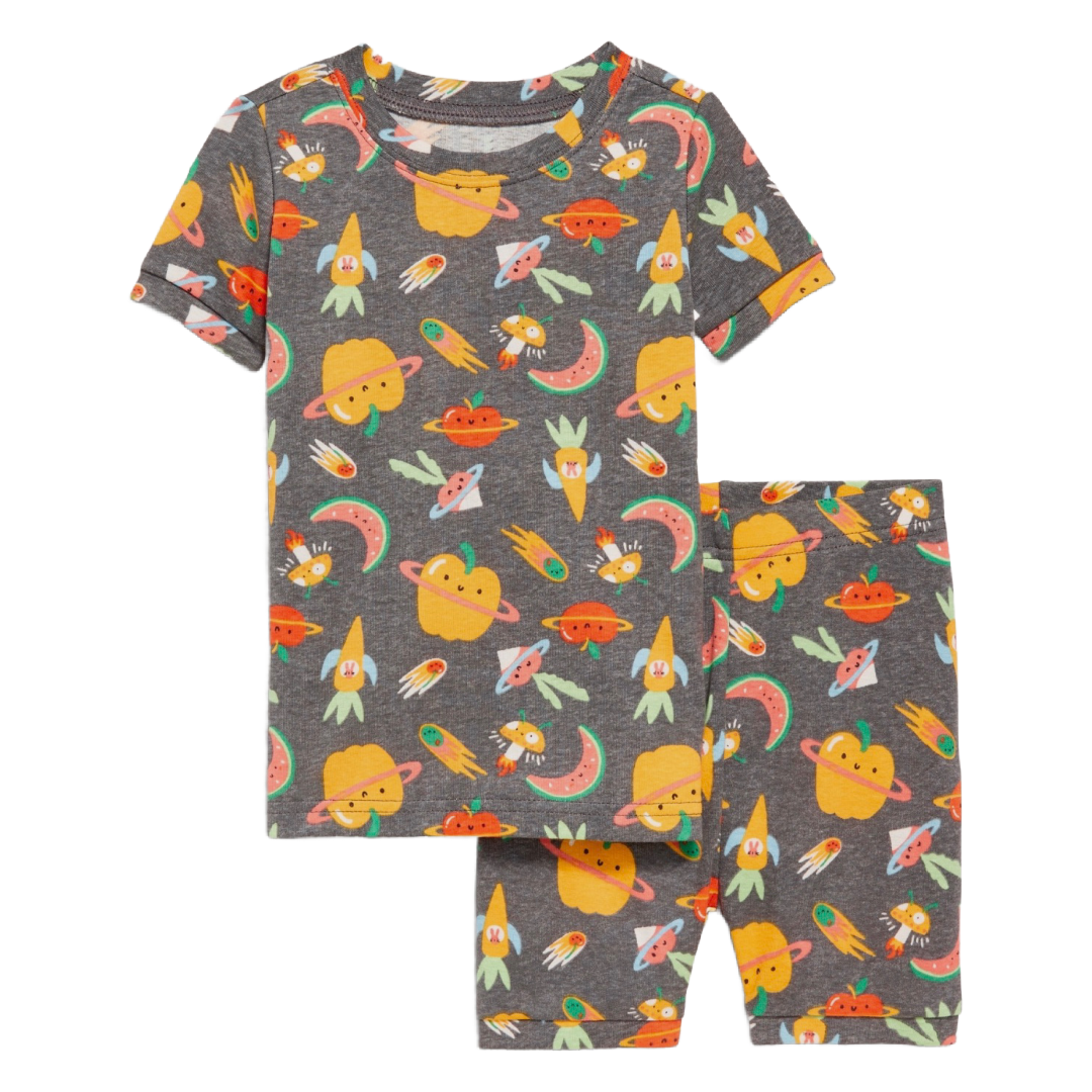 Old Navy Snug Fit Pajamas Short Sleeve PJs New 2pc Set