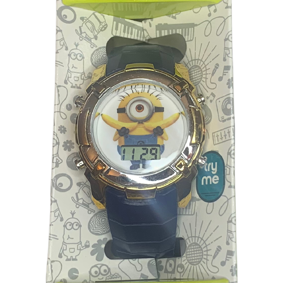 Illumination MINIONS The Rise Of Gru Bananas Flashing LCD Watch Unisex NEW