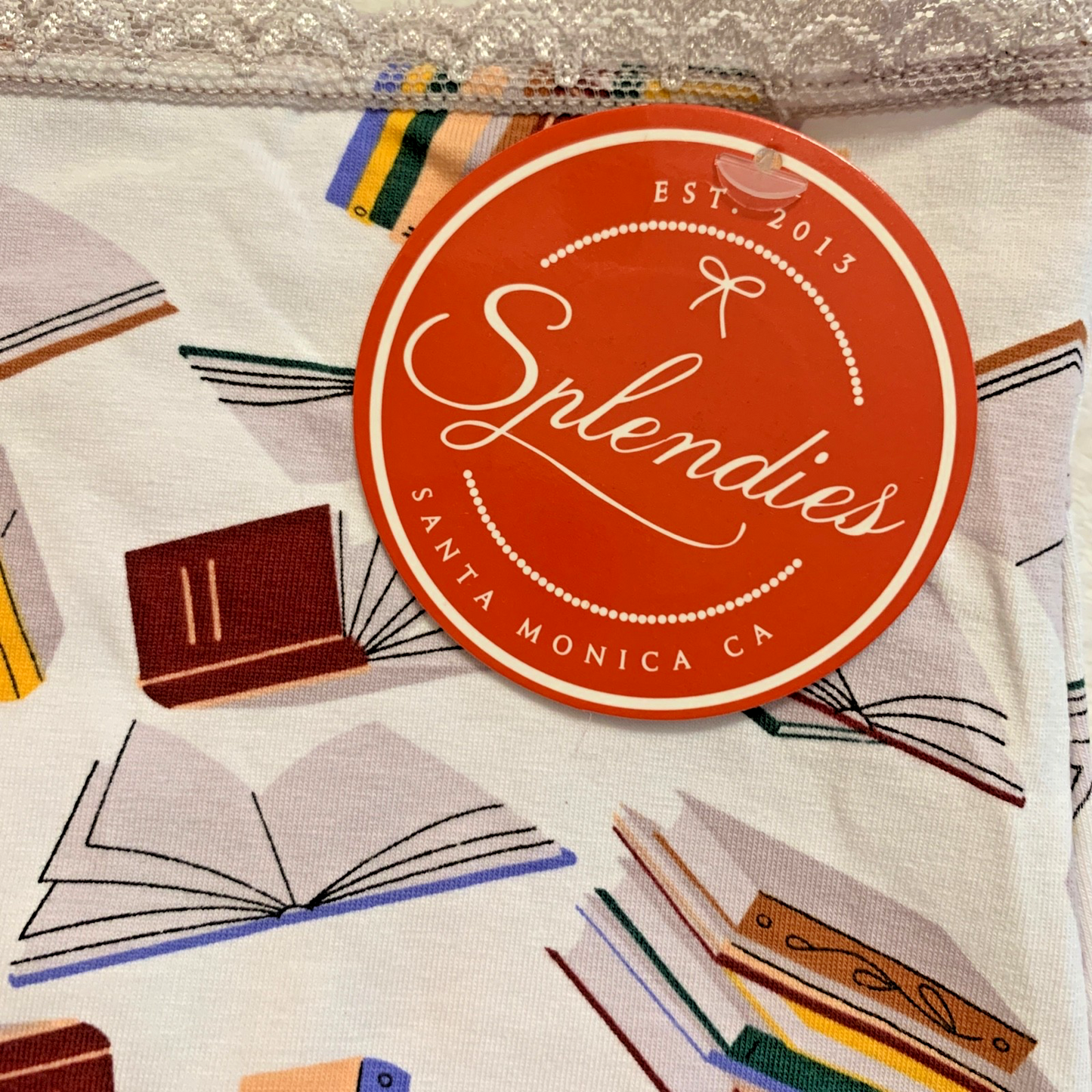 Splendies Boyshort Panties Size 4x Campus Library Reading Books NWT Underwear