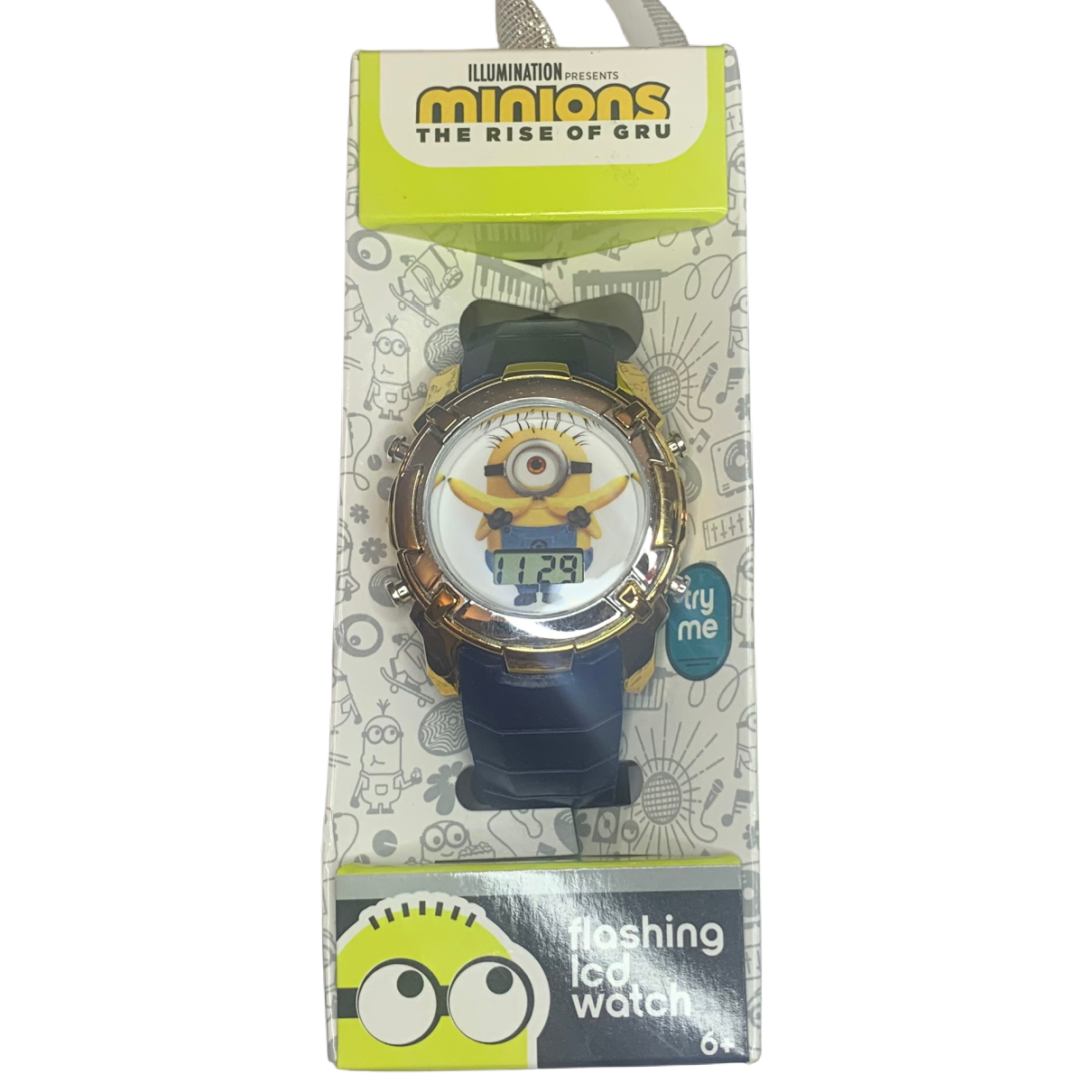 Illumination MINIONS The Rise Of Gru Bananas Flashing LCD Watch Unisex NEW