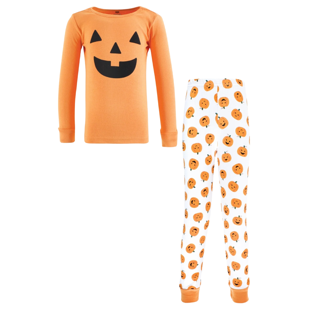 Halloween Toddler 2pc PJs 4T Pumpkin Jack-O-Lantern Long Sleeve Top Pants NWT
