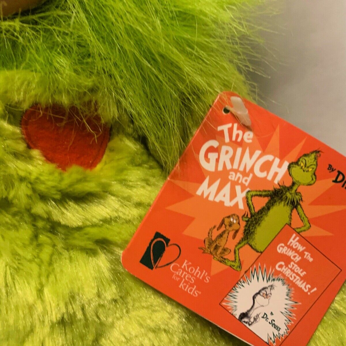 Kohl's Cares How The GRINCH Stole Christmas 20” GRINCH Plush Stuffed Toy NEW