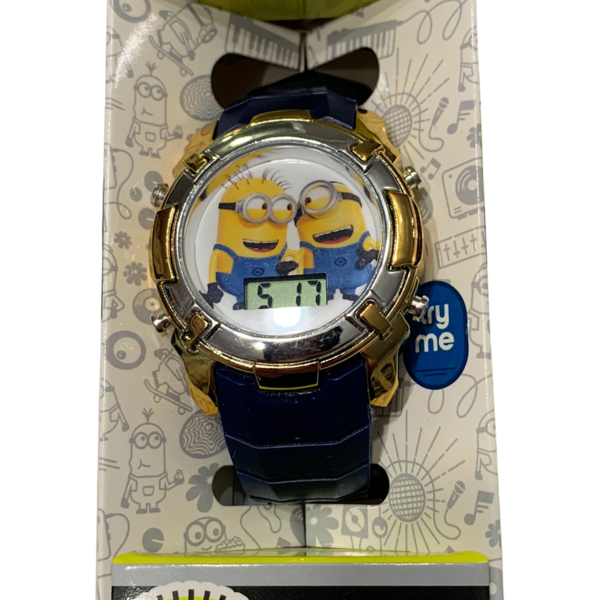 Illumination MINIONS The Rise Of Gru Flashing LCD Watch Unisex Kids Boy Girl NEW