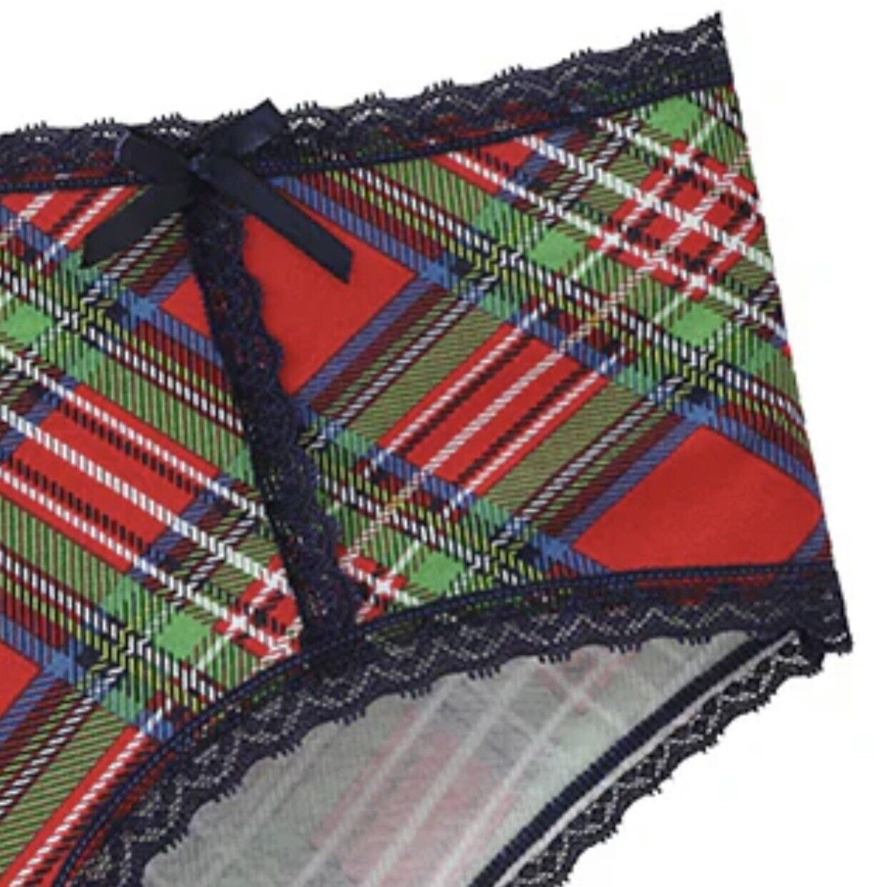 Splendies 1 Pair of Boyshort Panties in Carol Plaid Cotton/Spandex Size 4x NWT