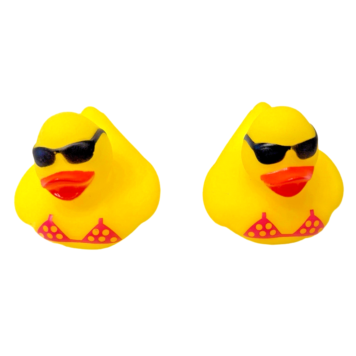 4 Beach Surfer Bikini Summer Rubber Duck Dash Ornament 2" Duckie Jeep Toy Lot