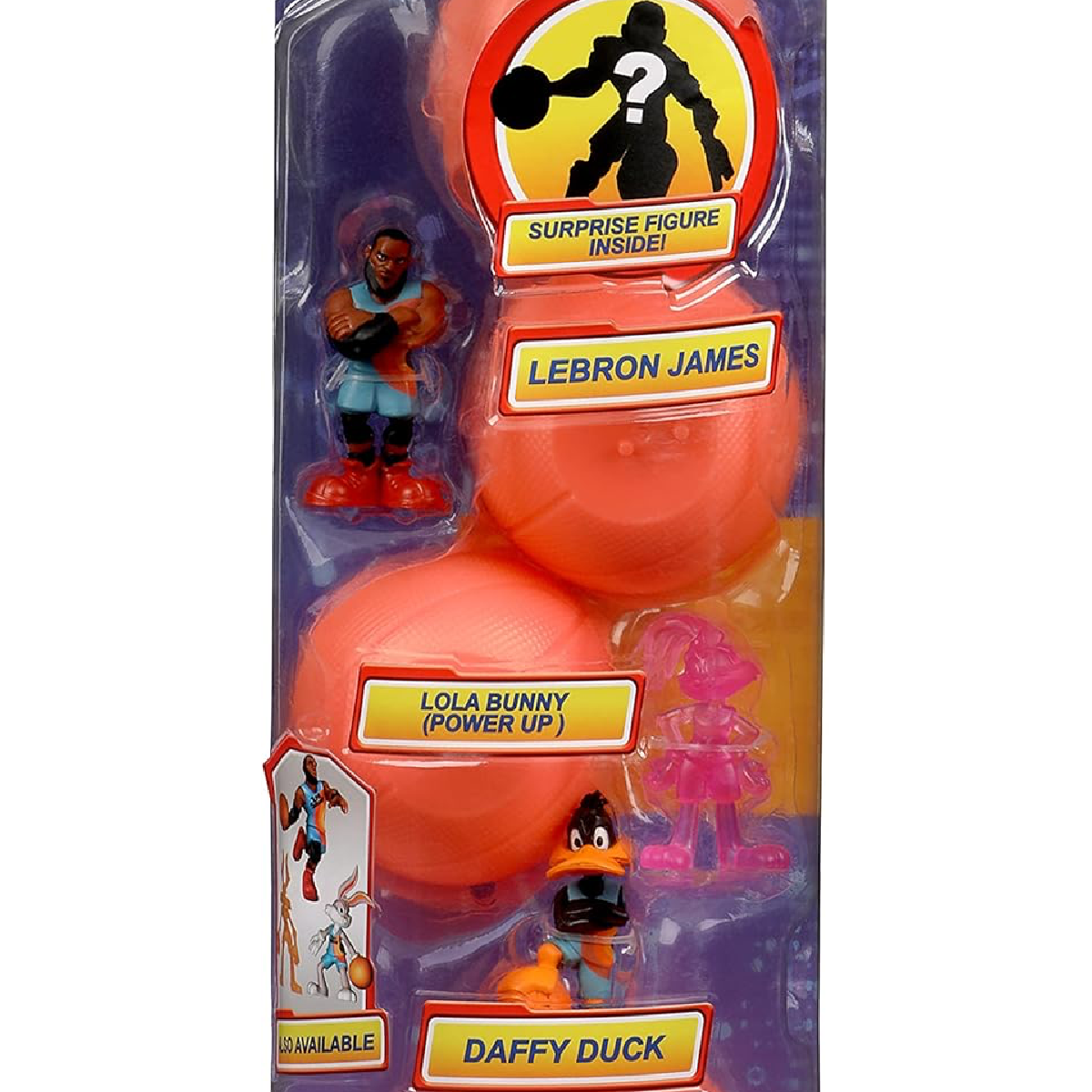 Space Jam A New Legacy Figures Lebron, Daffy Duck, Lola Bunny & 1 Mystery 4 Pack