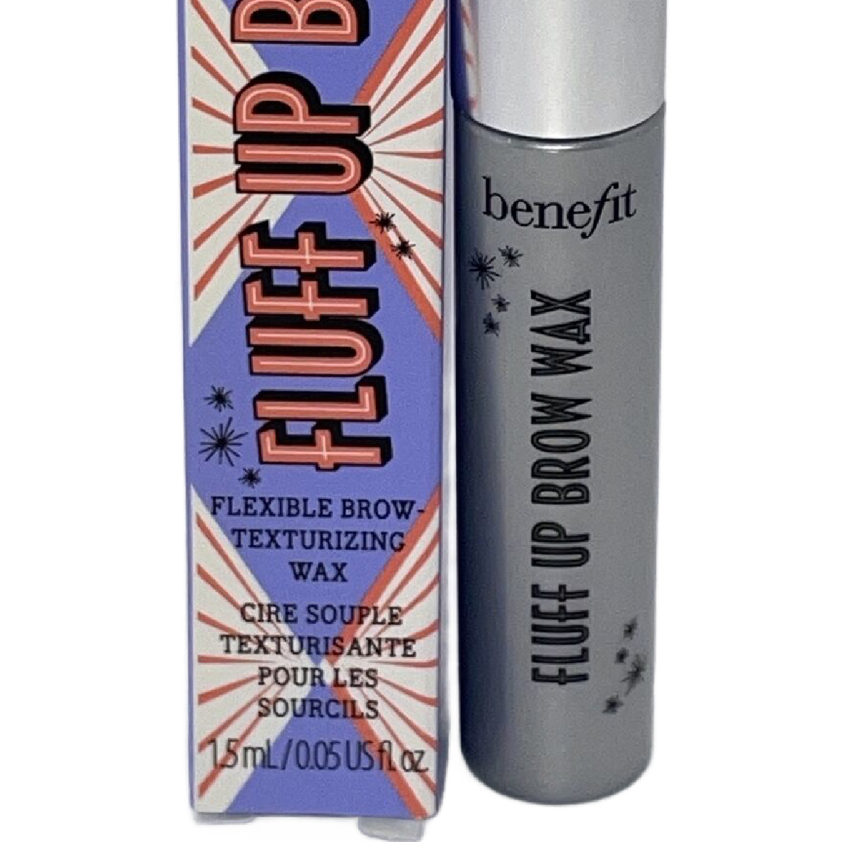 Benefit Cosmetics Fluff Up Brow Wax Texturizing Long Lasting .05fl oz Sample New