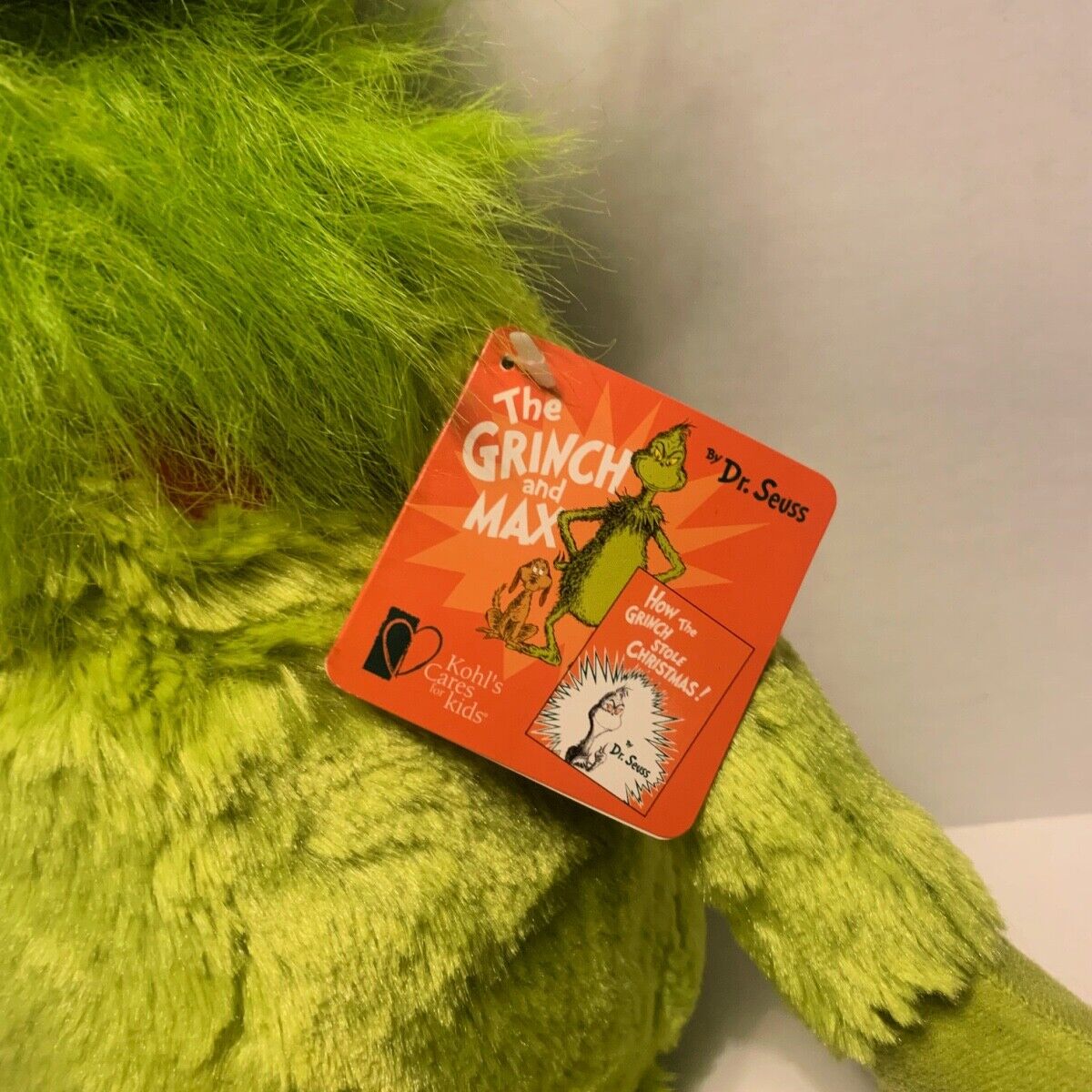 Kohl's Cares How The GRINCH Stole Christmas 20” GRINCH Plush Stuffed Toy NEW