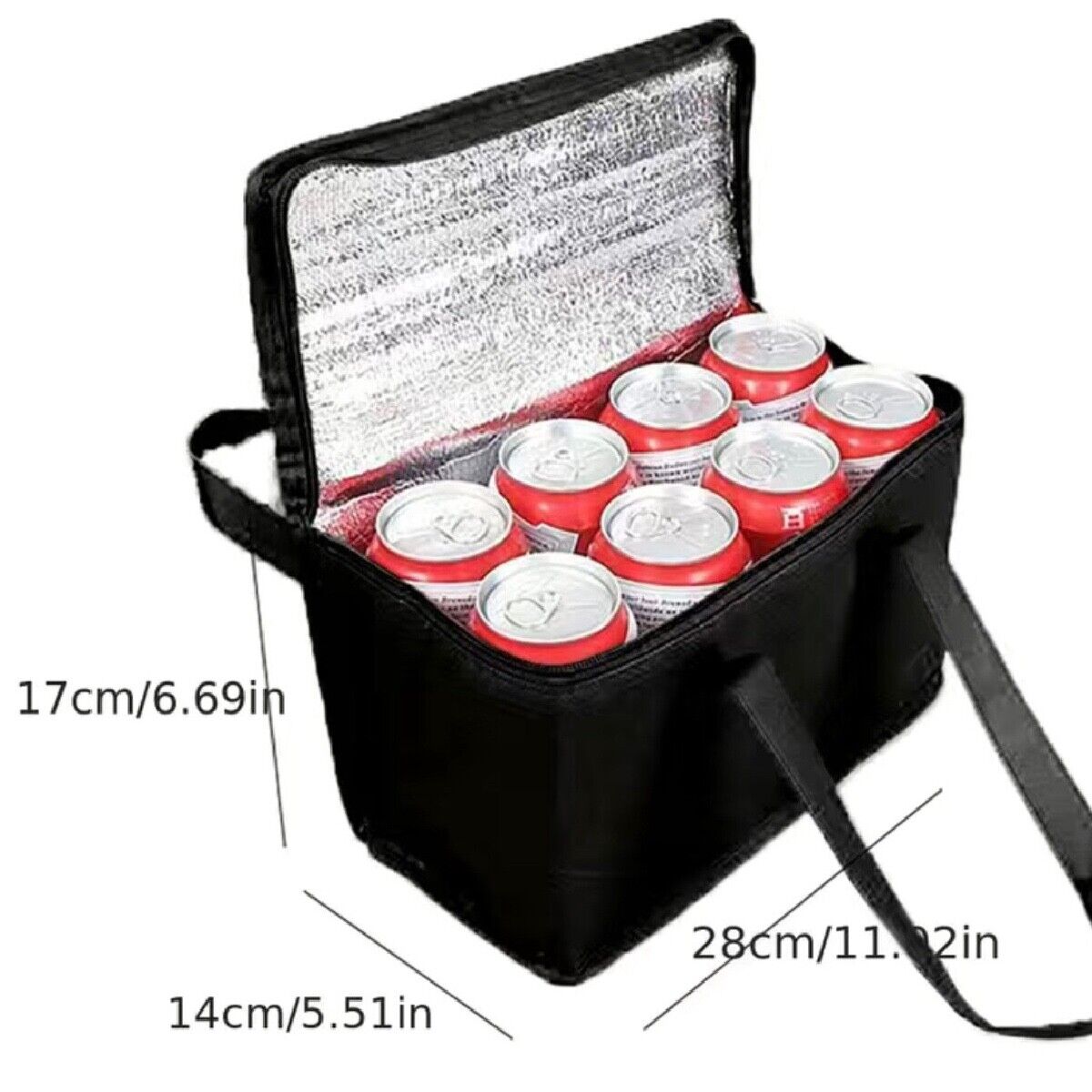Portable Lunch Cooler Folding Fabric Bag Insulation Food Thermal Beach Bag NEW