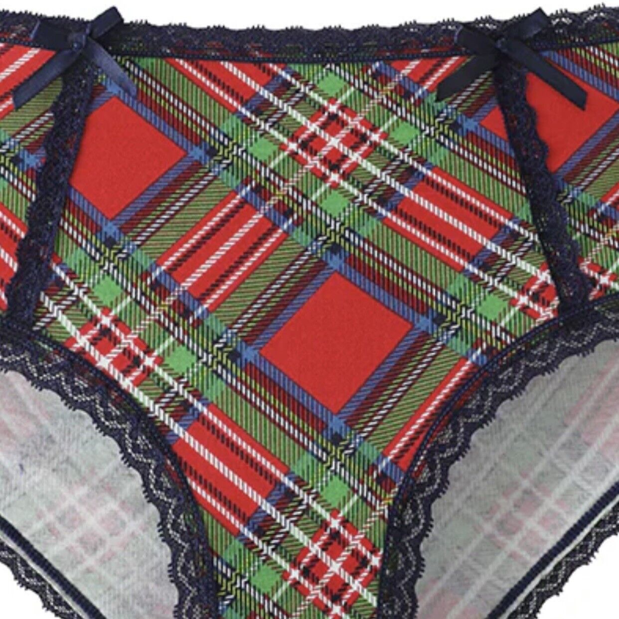 Splendies 1 Pair of Boyshort Panties in Carol Plaid Cotton/Spandex Size 4x NWT