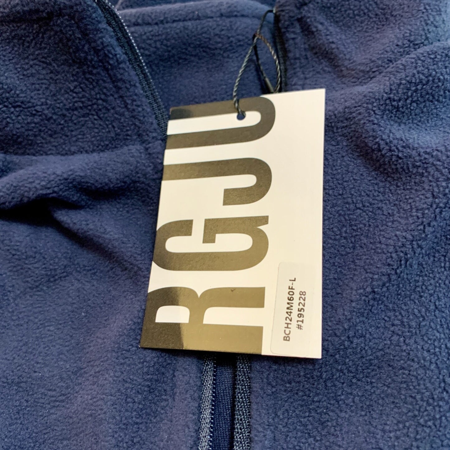 Fleece Pullover Men's Size Large Quarter Zip Thermal Blue Jacket Sweatshirt NWT