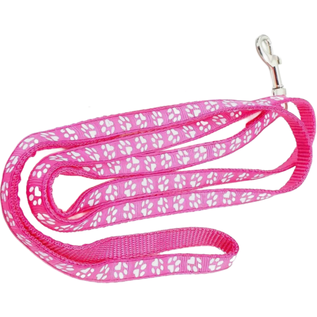 Pet Leash & Collar Combo Cat or Puppy Dog Paw Small 7.5"-12.5" Neck NEW 2pc Lot