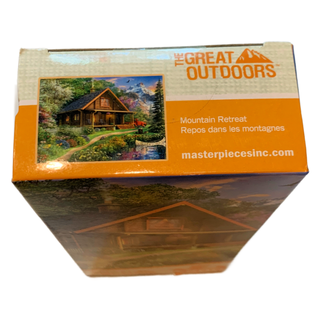 Masterpieces Space Saver Jigsaw Puzzle; Mountain Retreat; 500 pieces