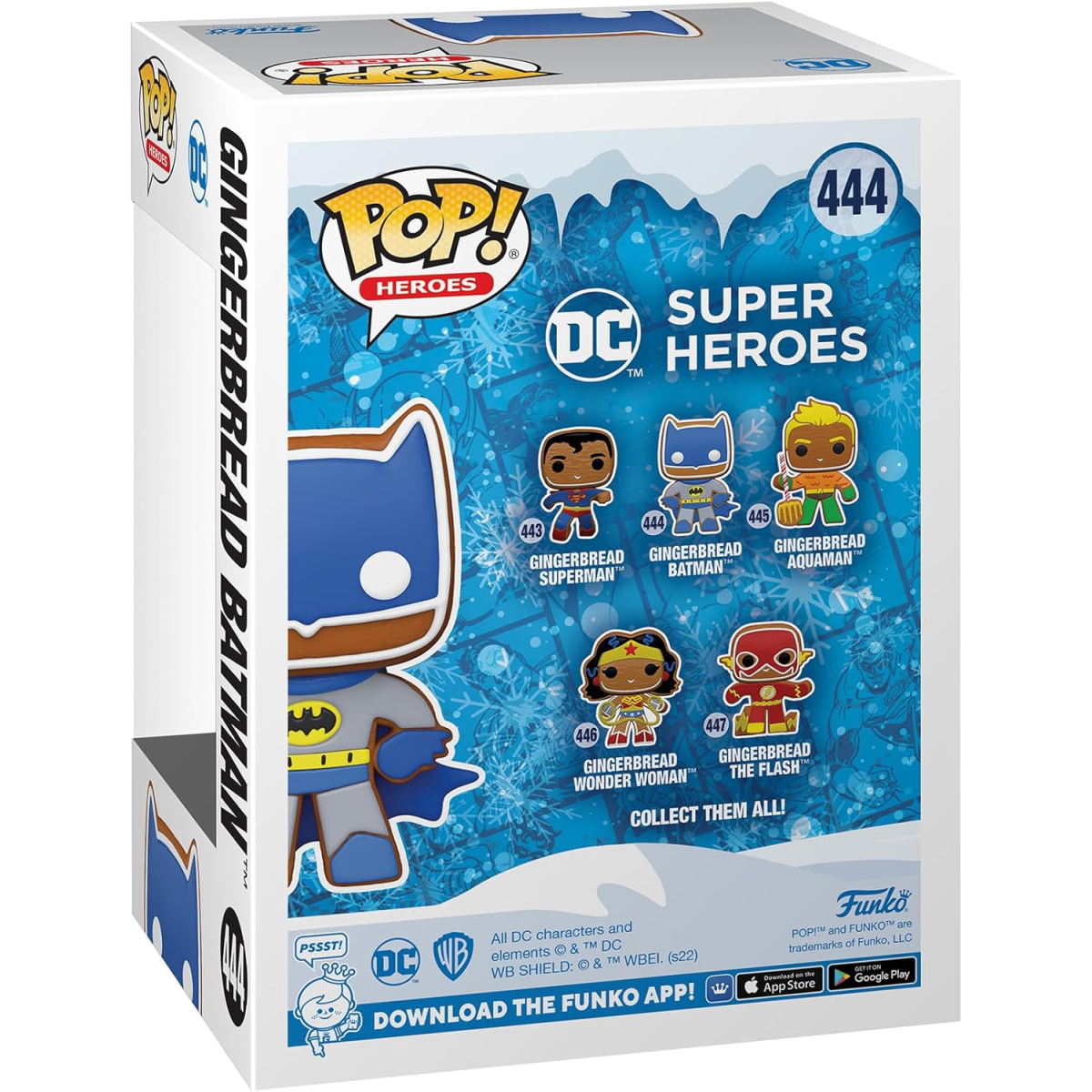 Funko Pop! Heroes DC Holiday Gingerbread Aquaman Batman Superman Flash Lot of 5