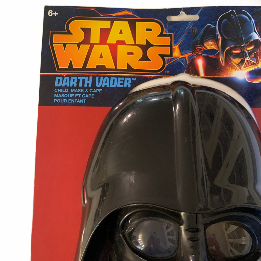 Star Wars DARTH VADER Halloween Child Costume Mask & Cape Set New