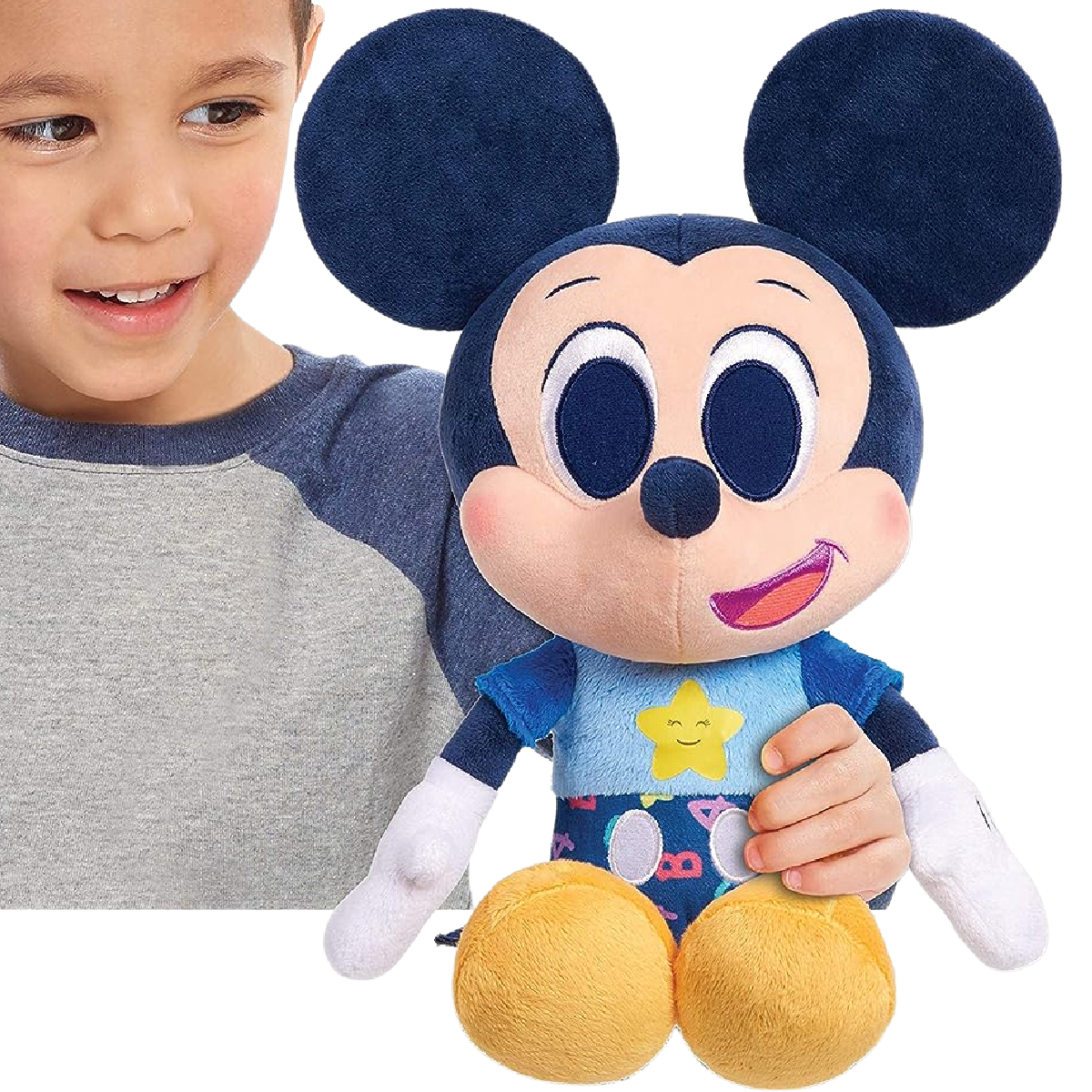 Disney Junior Music Lullabies MICKEY MOUSE Bedtime 16" Plush Hug For A Song NIB