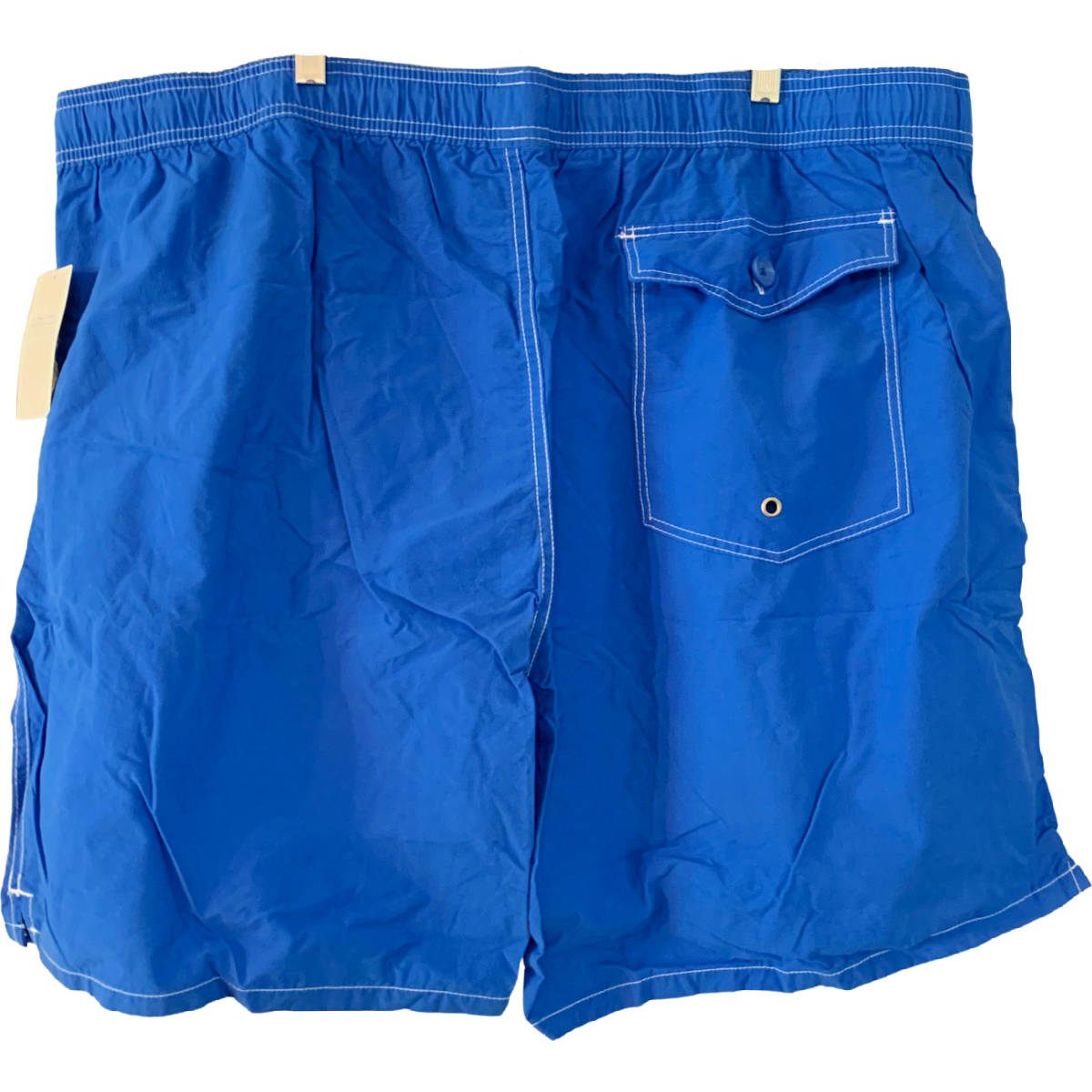 Blue Swim Trunks Mens Size XXXL Tall 6" Pockets Mesh Brief Lining Drawstring NWT