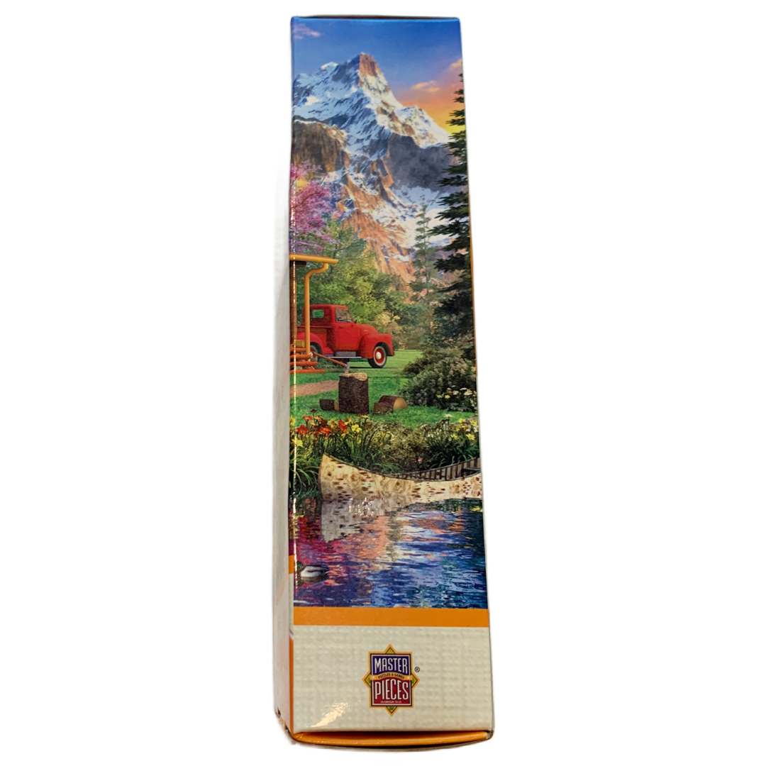 Masterpieces Space Saver Jigsaw Puzzle; Mountain Retreat; 500 pieces