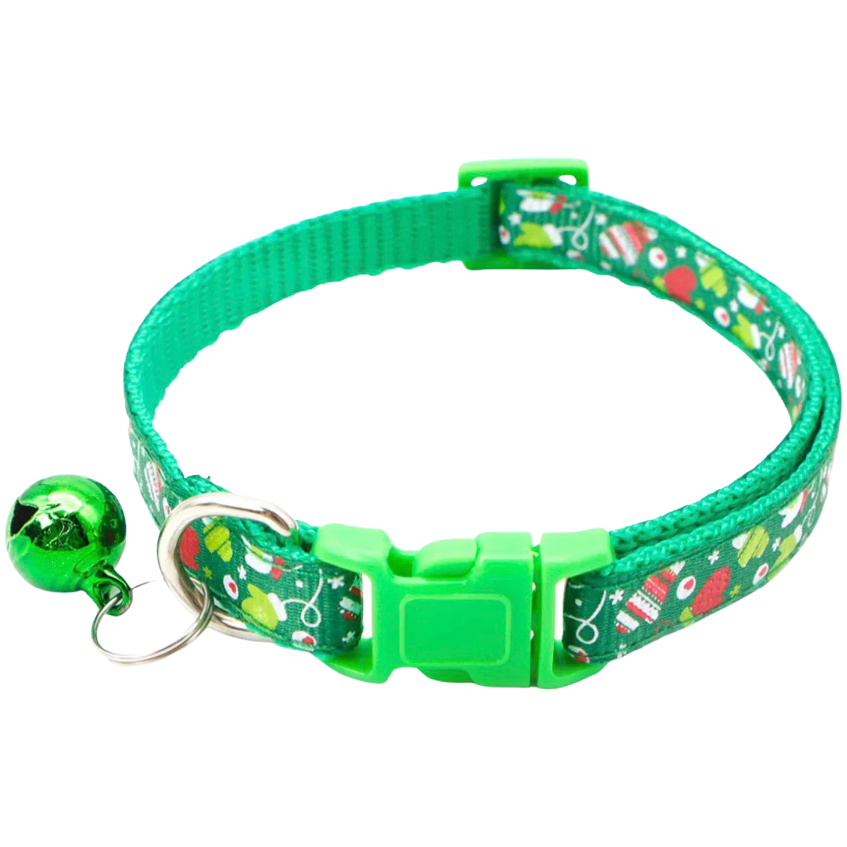 Christmas Winter Cat Dog Breakaway Collar Bell Snowflake Reindeer Adjustable NEW