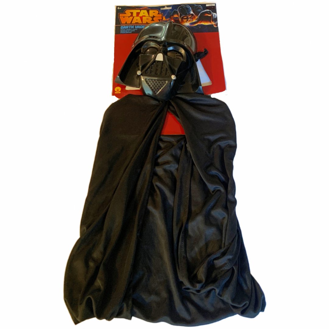 Star Wars DARTH VADER Halloween Child Costume Mask & Cape Set New
