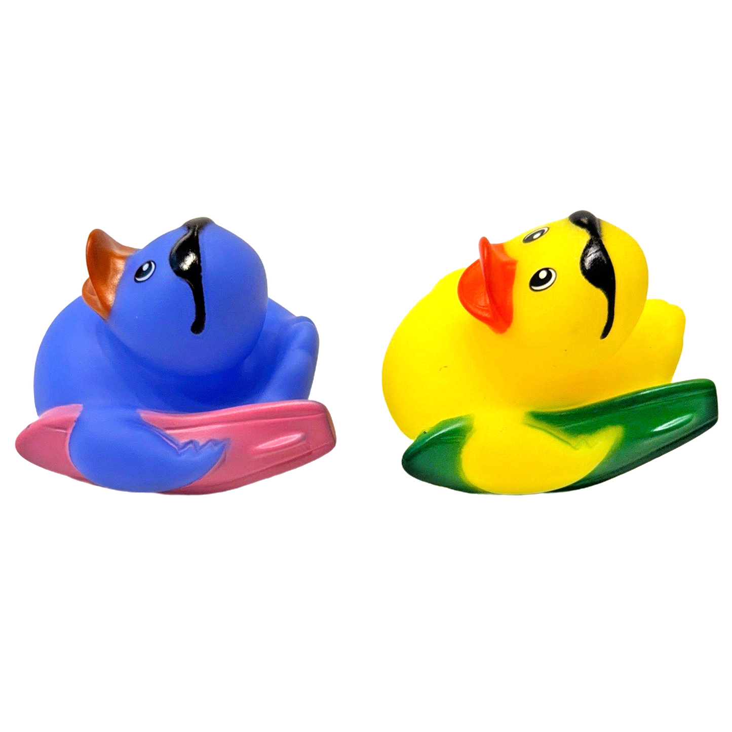 4 Beach Surfer Bikini Summer Rubber Duck Dash Ornament 2" Duckie Jeep Toy Lot
