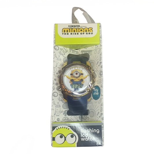 Illumination MINIONS The Rise Of Gru Bananas Flashing LCD Watch Unisex NEW