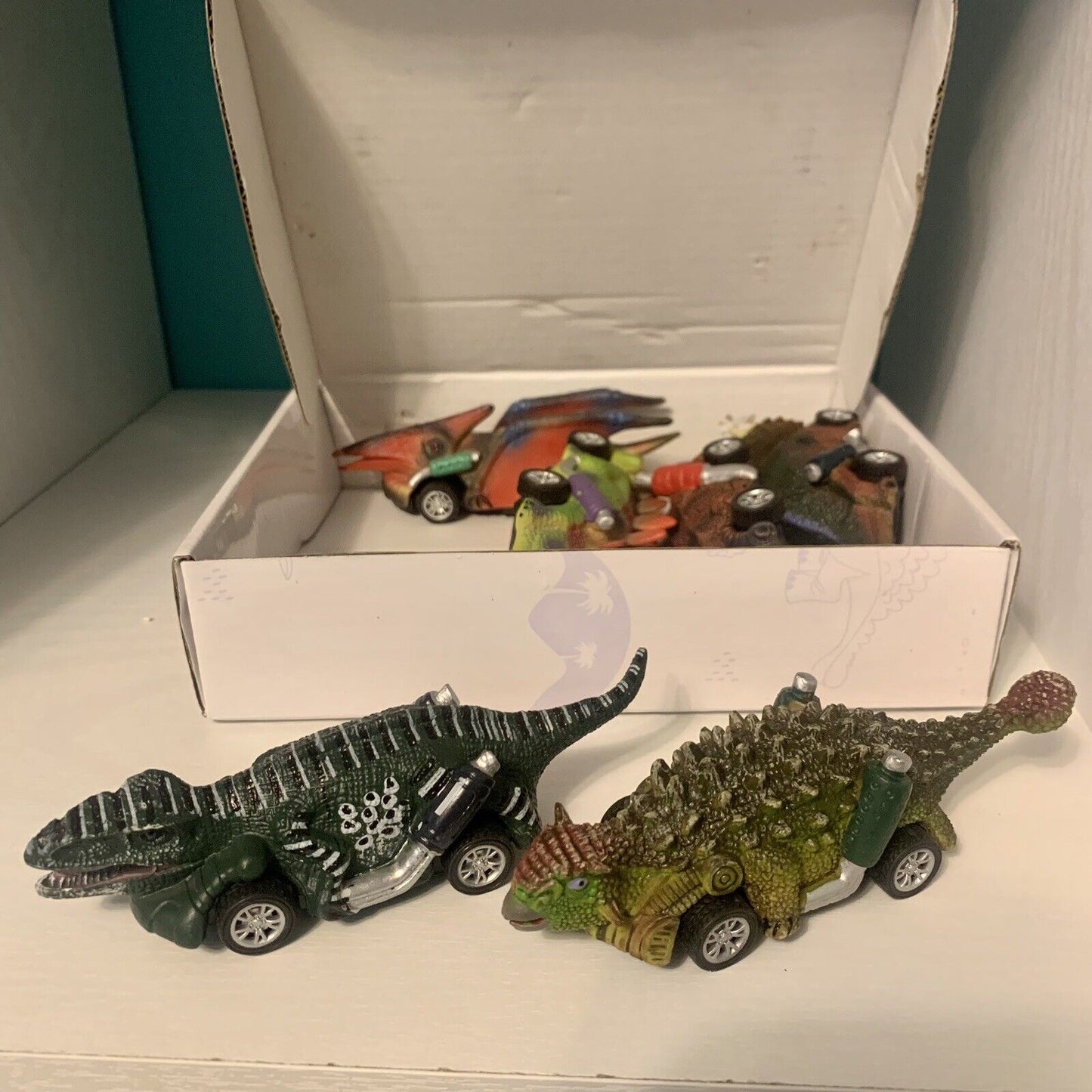 Dinosaur Pull Back Cars Dino Toys, 6 Pack For Boys Girls Kids 3-5 Years Old NEW