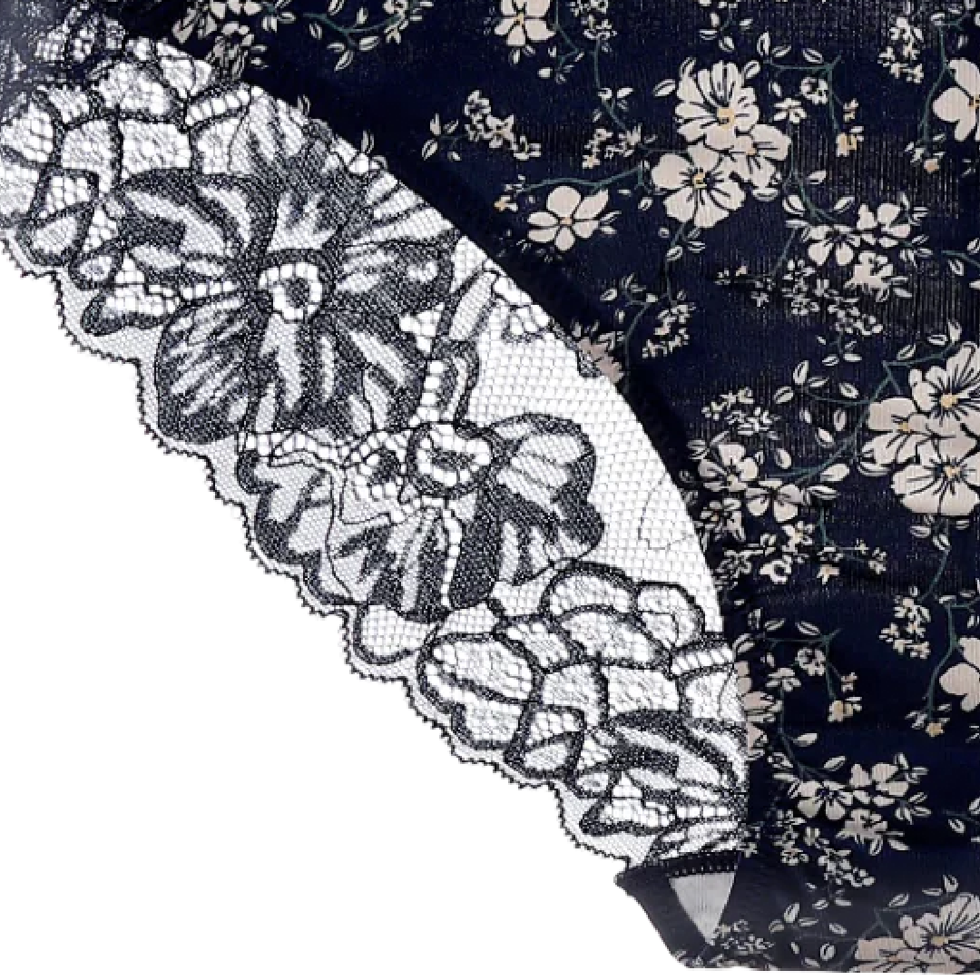 Splendies Sylvie Chic Lace Bikini Panties Size 4x Floral Lingerie Underwear New